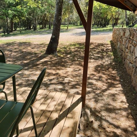 CANVAS AND WOOD TENT 4 people - Lodge Safari (Non-contractual photos: in the process of being installed)