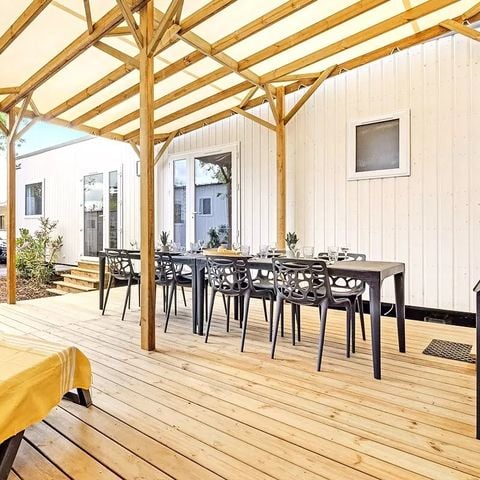 Stacaravan 8 personen - Cottage Ibardin 5 Kamers 8 Personen Airconditioning + TV