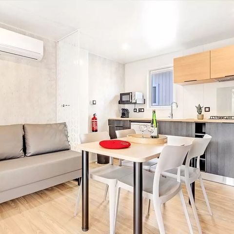 Stacaravan 4 personen - Cottage Ilbarritz 3 Kamers 4 Personen Airconditioning + TV