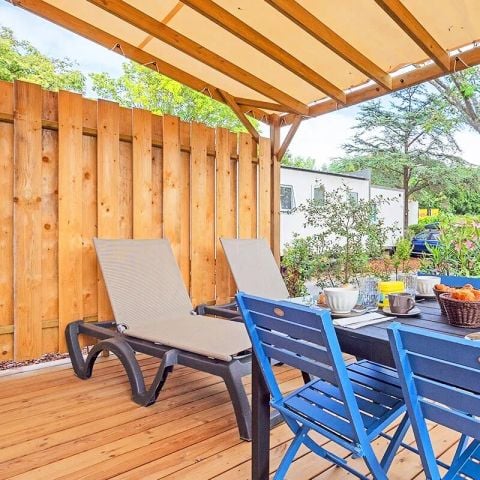 Mobilheim 4 Personen - Ferienhaus Ilbarritz, 3 Zimmer, 4 Personen, klimatisiert + TV, 2 Badezimmer