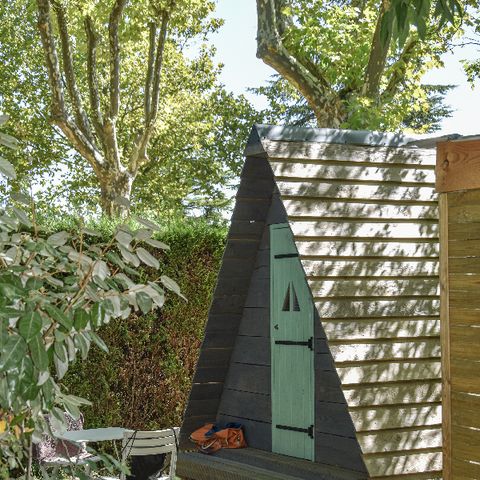 Accommodatie 2 personen - Houten tent - 1 slaapkamer