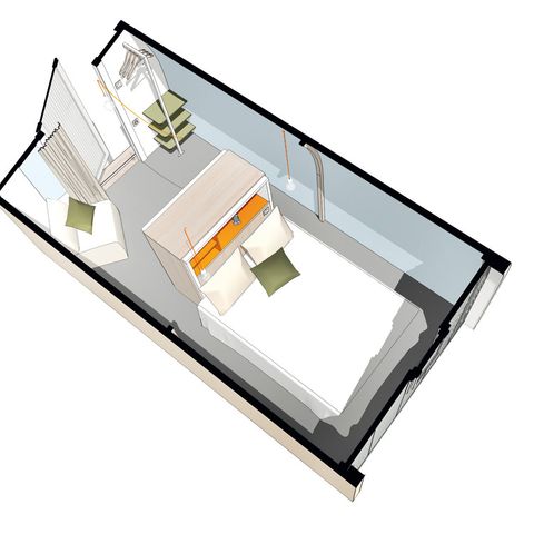 BUNGALOW DE LONA 2 personas - Coco-dulce - 1 habitación - 11m² - riviera francesa