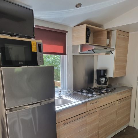 Stacaravan 4 personen - Cottage Bois Confort - 2 kamers - air-conditioning - 25m² -