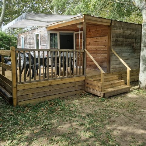 Mobilhome 4 personas - Mobil home Cottage Bois Confort - 2 habitaciones - climatizada - 25m²