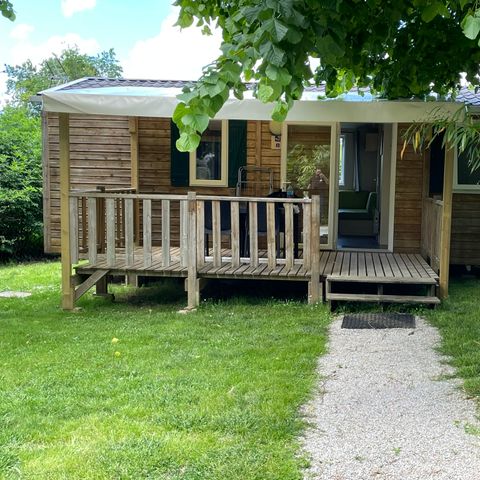 Stacaravan 4 personen - Stacaravan Standaard 27m² - 2 kamers - Overdekt terras - TV