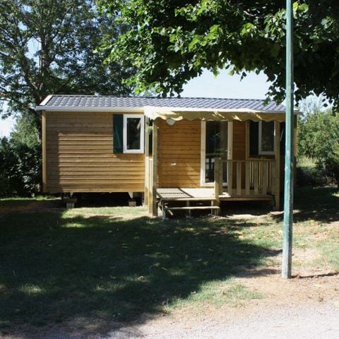 MOBILHOME 4 personnes - Mobil-home Bois Standard 27m² - 2 chambres - Terrasse couverte - TV