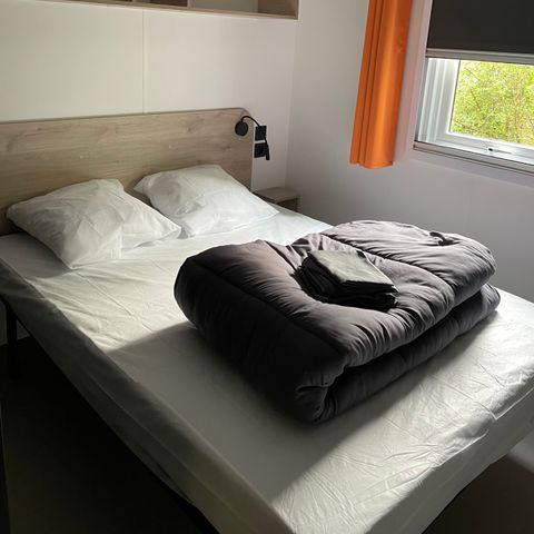 Mobilheim 4 personen - Mobilheim Bois Confort 29m² - 2 Zimmer - Überdachte Terrasse - TV