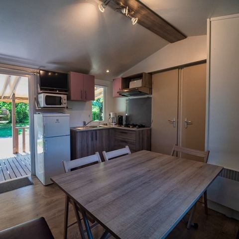MOBILHOME 6 personas - Mobil-home Bois Confort 32m² - 3 habitaciones - Terraza semicubierta - TV