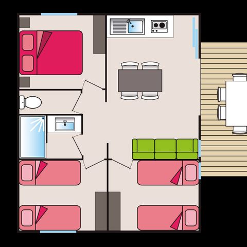 Chalet 6 persons - CHALET CHERRY