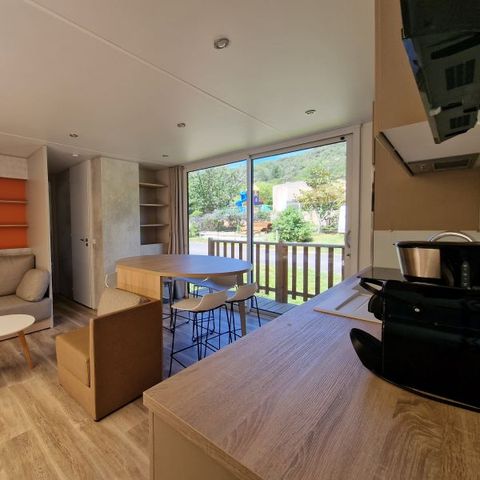 Mobilheim 6 Personen - Premium - Le Caroux - 40 m2 - 3 Zi - 2 Bäder - Spa - Sonntag