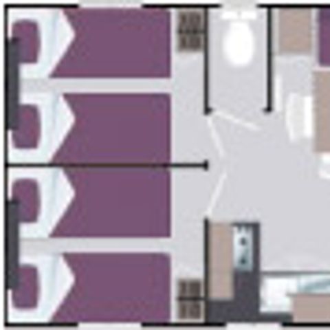 Mobile home 8 persons - 8P 3 Ch
