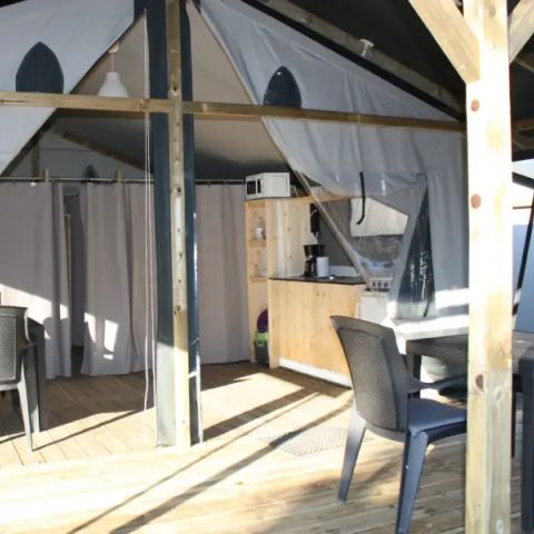 Canvas and wooden tent 6 persons - Lodgetent type LG+