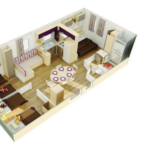 MOBILHOME 6 personas - TAMARIS XL