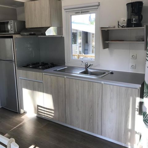 CASA MOBILE 4 persone - Casa mobile Confort 28m² - aria condizionata + tv + terrazza coperta