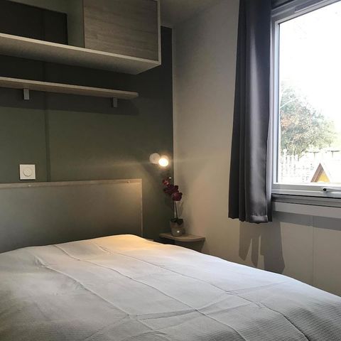 Stacaravan 6 personen - Stacaravan 36m² - airconditioning + TV + Overdekt terras