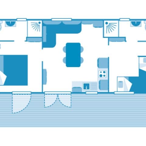 Mobile home 4 persons - Cottage 4p 2ch 2SdB ****