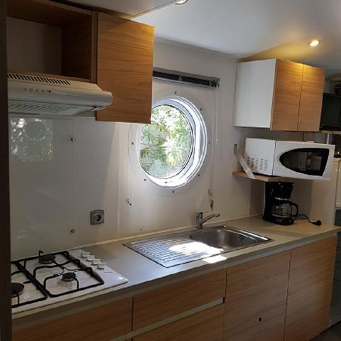 Stacaravan 6 personen - The Family Plus 3 kamers 32m² - 6 pers + baby (4 volwassenen MAX - - Airconditioning optioneel)