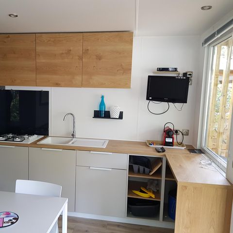 Mobilheim 4 Personen - LIVING 2 ch 28m² - ( 4 Erwachsene max - Tiere verboten - Nichtraucher)