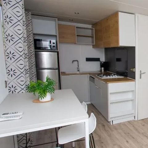 Mobile home 4 persons - Mobil home Sillans Private Jacuzzi - 32m² - 2 bedrooms - Dishwasher + Tv + A/C