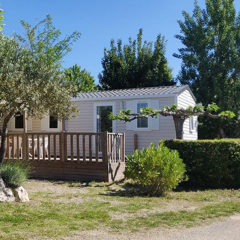 Stacaravan 6 personen - Aups - 28m² - 3 kamers + TV + A/C