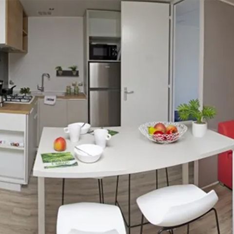 MOBILHOME 4 personnes - Castellane côté jardin - 30m² - 2 chambres + TV + A/C