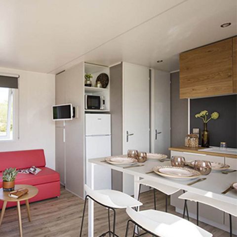 Mobile home 6 persons - Mobile home Cotignac Private Jacuzzi - 33m² - 3 bedrooms - Dishwasher + TV + A/C