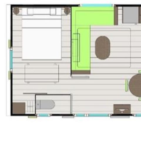 MOBILHOME 4 personas - PREMIUM Clim+TV