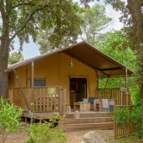 Canvas and wooden tent 5 persons - Lodge Safari 5p 2bed ****