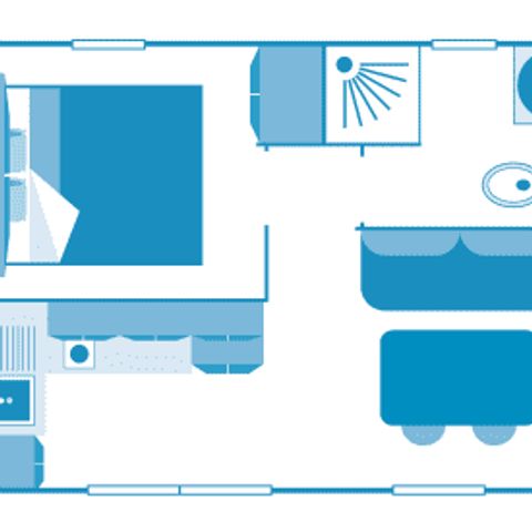 Mobilheim 2 Personen - Cottage 2p 1ch clim ****
