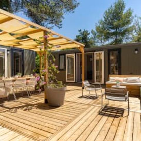 Stacaravan 10 personen - Cottage VRIENDEN 10p 5ch airconditioning ****