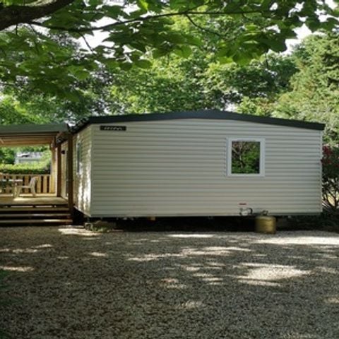 Stacaravan 4 personen - Premium Mercure 26m² (2 kamers) + TV + Airconditioning + Overdekt terras
