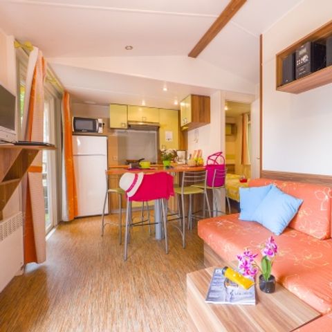 MOBILHOME 5 personas - VISIO PREMIUM - 3 habitaciones - CLIM - TV - LV