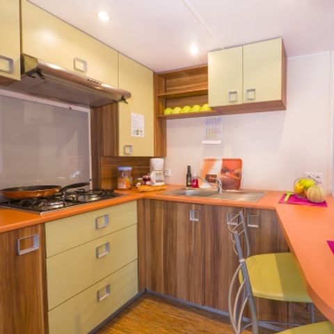 Stacaravan 5 personen - VISIO PREMIUM - 3 slaapkamers - CLIM - TV - LV