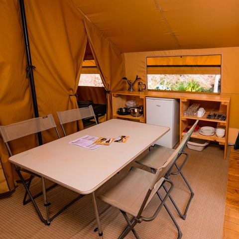 Canvas and wooden tent 4 persons - Ponza tent