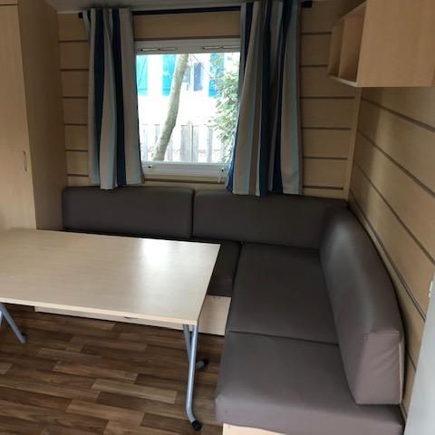 Stacaravan 7 personen - NEVADA 3 slaapkamers - 32 m² - met CLIM.+TV - 16 m² overdekt terras -