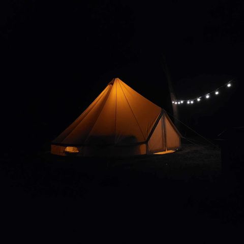 TIENDA DE LONA Y MADERA 4 personas - Tienda de campaña max 4pers (3 adultos max)