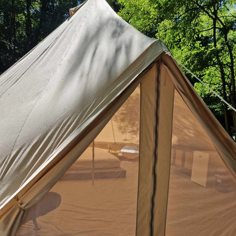 TIENDA DE LONA Y MADERA 4 personas - Tienda de campaña max 4pers (3 adultos max)
