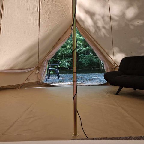 TIENDA DE LONA Y MADERA 4 personas - Tienda de campaña max 4pers (3 adultos max)