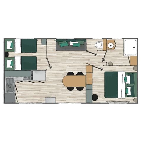 MOBILE HOME 4 people - Mobile home 2/4 pers AC