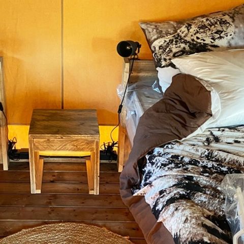 Tent van canvas en hout 2 personen - Mini Lodge op palen
