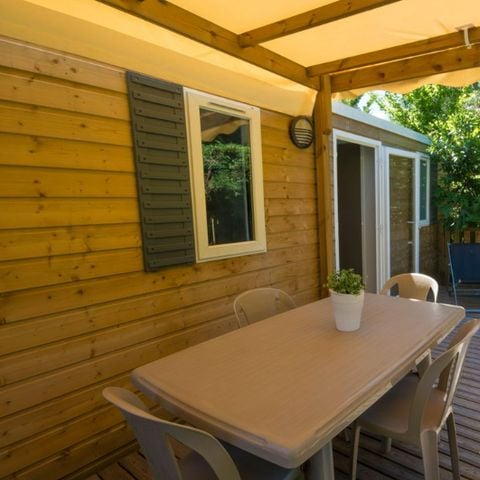 MOBILHOME 4 personas - Terraza
