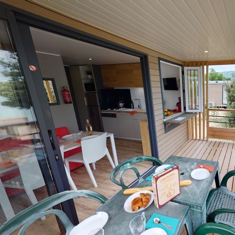 Stacaravan 4 personen - Premium Cottage - 27m² - 2 Slaapkamers