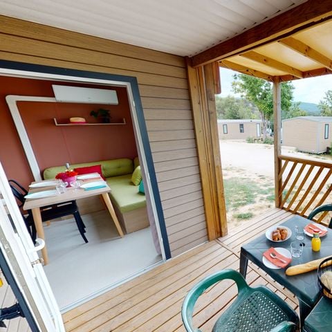 Stacaravan 4 personen - Cottage Etang - 27m² - 2 kamers