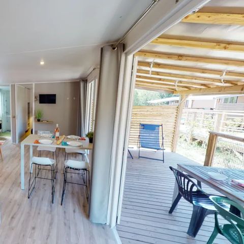 Mobile home 4 persons - Mobile home Lourmarin with Jacuzzi - 32m² - 2 bedrooms