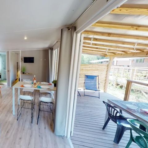 MOBILHOME 4 personnes - Mobil Home Lourmarin avec Jacuzzi - 32m² - 2 chambres