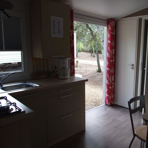 Mobile home 4 persons - MOBIL HOME Air conditioned - 2 bedrooms - 3.40 x 7.80m / Green Oak