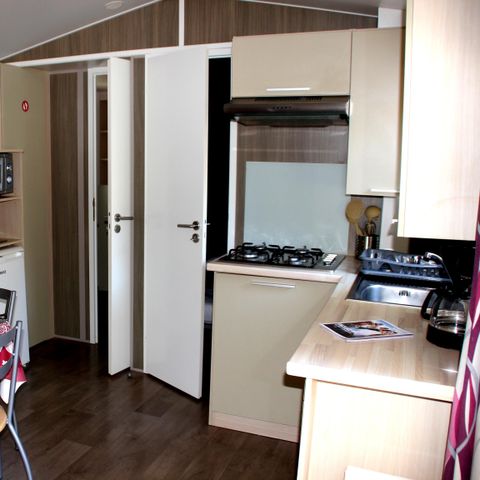 Mobile home 4 persons - MOBIL HOME Air conditioned - 2 bedrooms - 3.40 x 7.80m / Green Oak