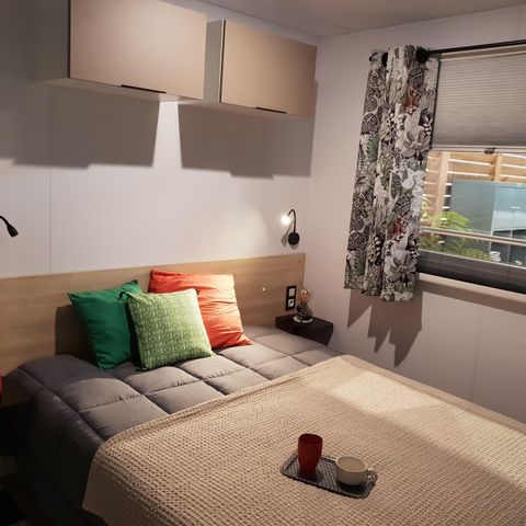 Mobilheim 6 personen - Komfort Plus Klimatisiert - 3 Schlafplätze - 4.20 x 8.8m / Lavendel
