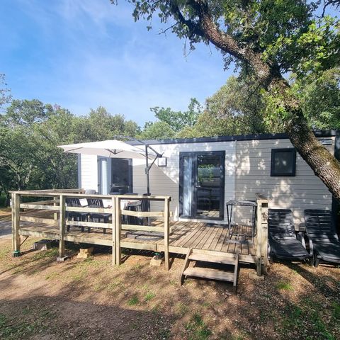 Mobilheim 4 Personen - MOBIL HOME Premium Klimatisiert - TV - Geschirrspüler - 2 Zi - 32.80m²/ Amandier