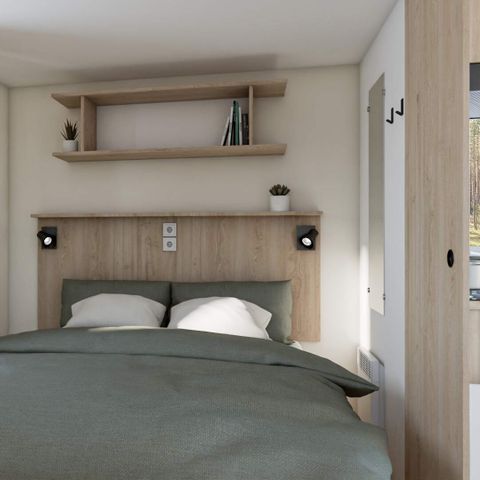 CASA MOBILE 2 persone - MOBIL HOME Premium Aria condizionata - TV - Lavastoviglie - 1 letto - 20m²/ Santoline